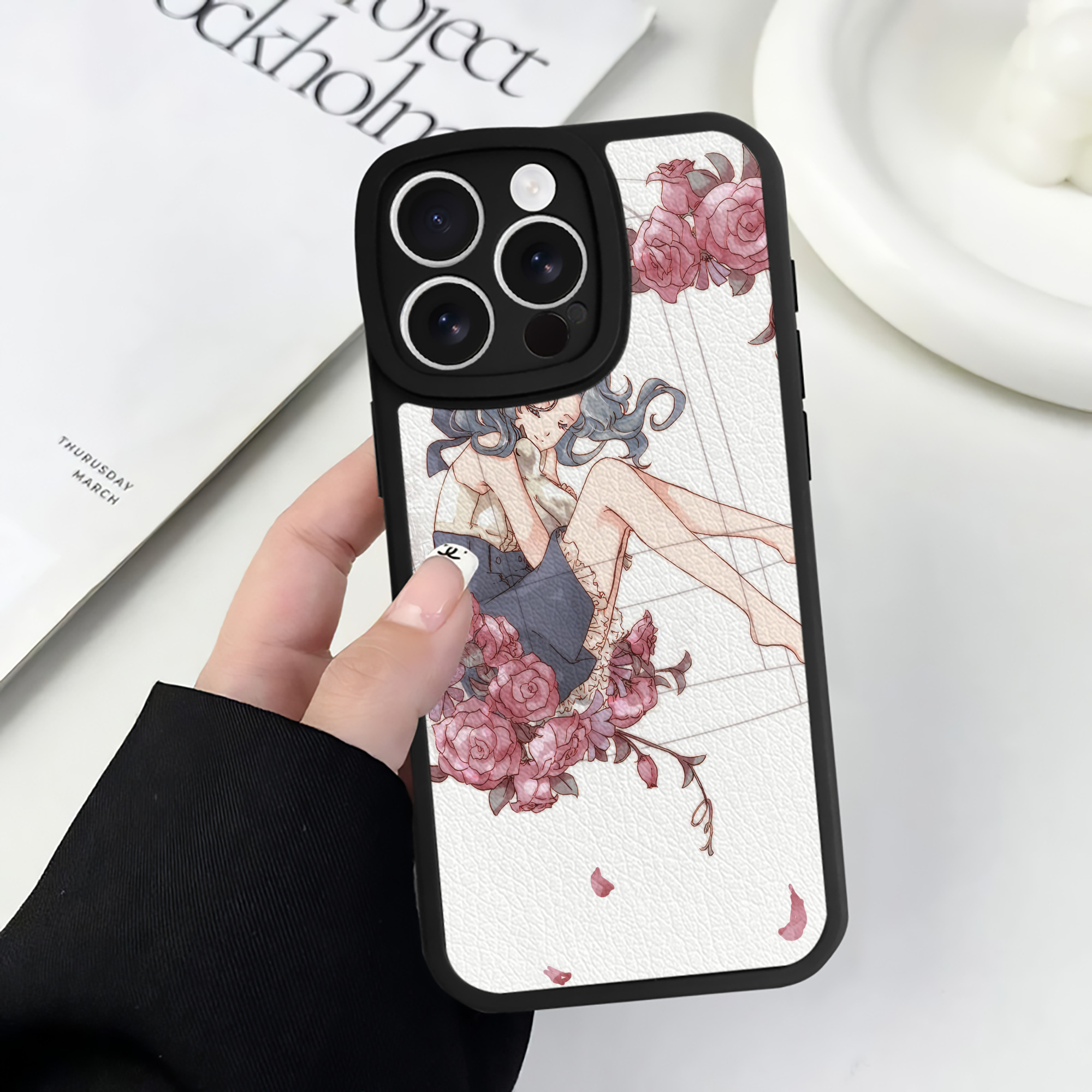 （画像用） 美少女戦士セーラームーン Sailor Moon 【iPhone 16シリーズ対応】シリコンスマホケース（レザー調） 材質：シリコン